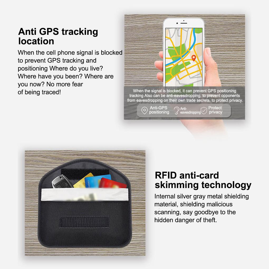 Signal Blocking Bag Anti-tracking Storage Protection Phone Wallet Reusable Smartphone Protector Shielding Pouch