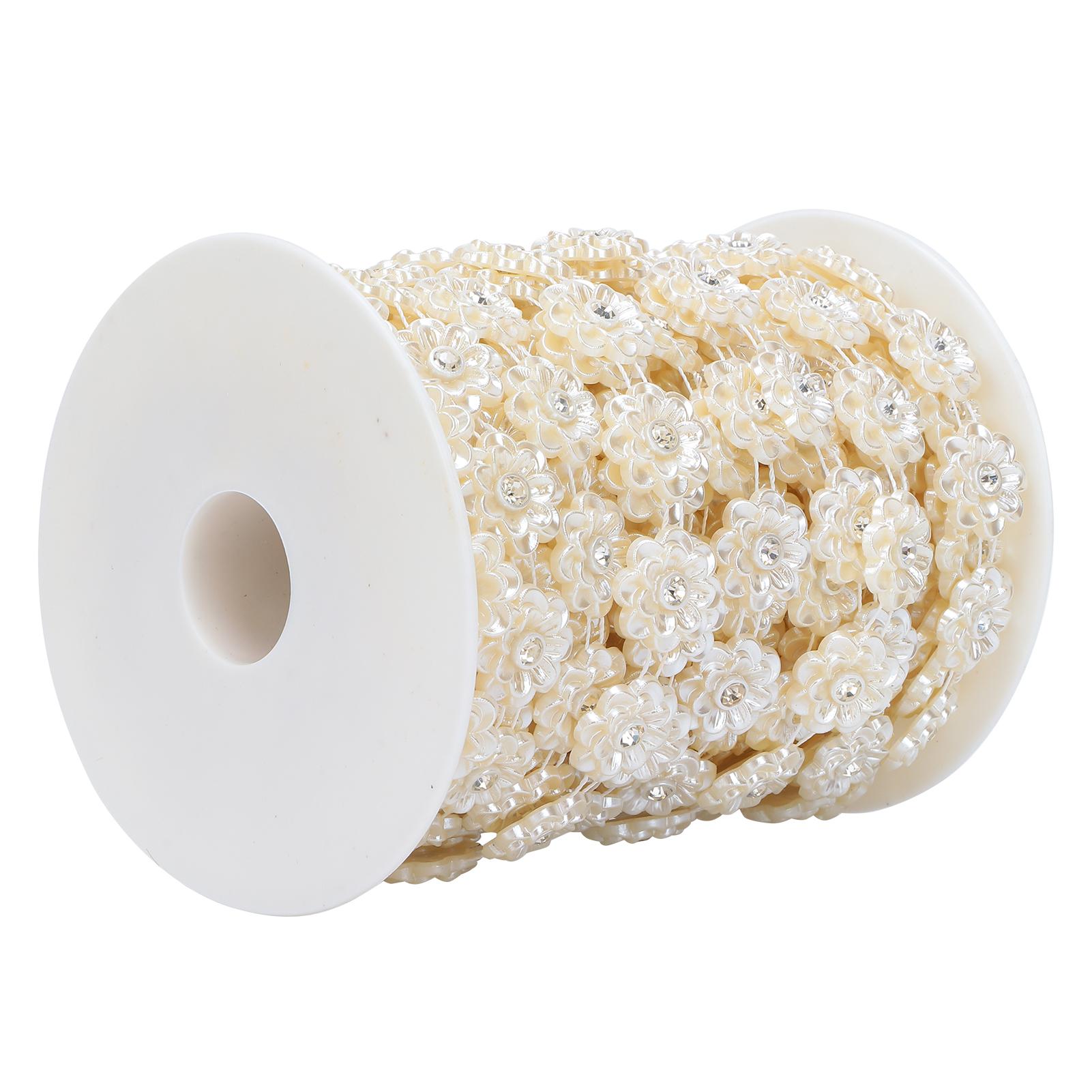 

Жемчужные стразы DIY ювелирные аксессуары двухрядные бусины ABS жемчужная отделка для украшения