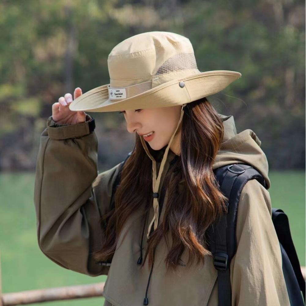 Spring Summer Korean Fashion Outdoor Fisherman Hat - Casual Sun Protection Pot Hat, for Camping Hiking Mountaineering