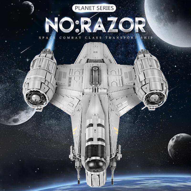 MOULD KING Stavebnice Star Destroyer Model hvězdné lodi Razor Sestava Cihly Děti Vzdělávací kutilské hračky Vánoční dárky