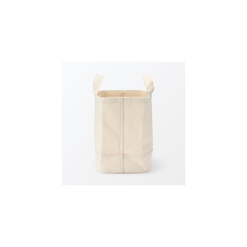 MUJI Cotton Canvas Soft Box with Handle, Slim Large, Approx. W37 x D185 x H26cm, 23090001, Clothing