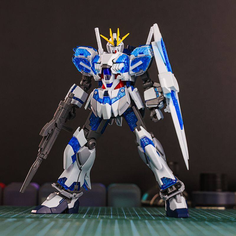 HG 1/144 RX-9/C Narrative Gunpla C-Packs Assembly Model Kit Blue Awakening Ver. Action Figure With Water Decals Anime Mecha Toy