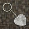 Fashion 30mm Key Ring Metal Key Chain Keychain Jewelry Antique Silver Color Plated Heart Caduceus Medicine 42x40mm Pendant