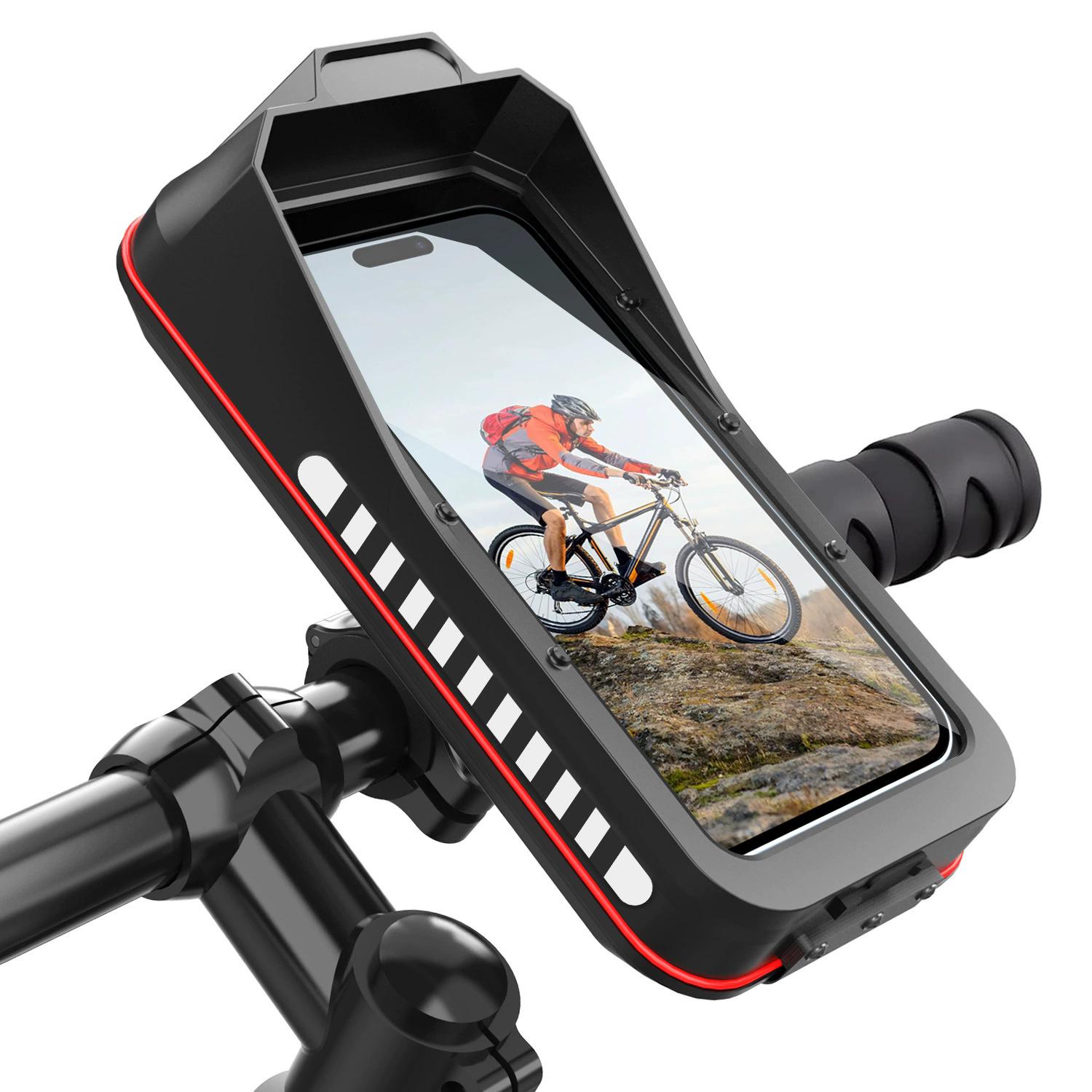 HL-176A Bicycle Handlebar Quick Release Phone Mount Shockproof Cellphone Holder Bracket for Motorcycle A