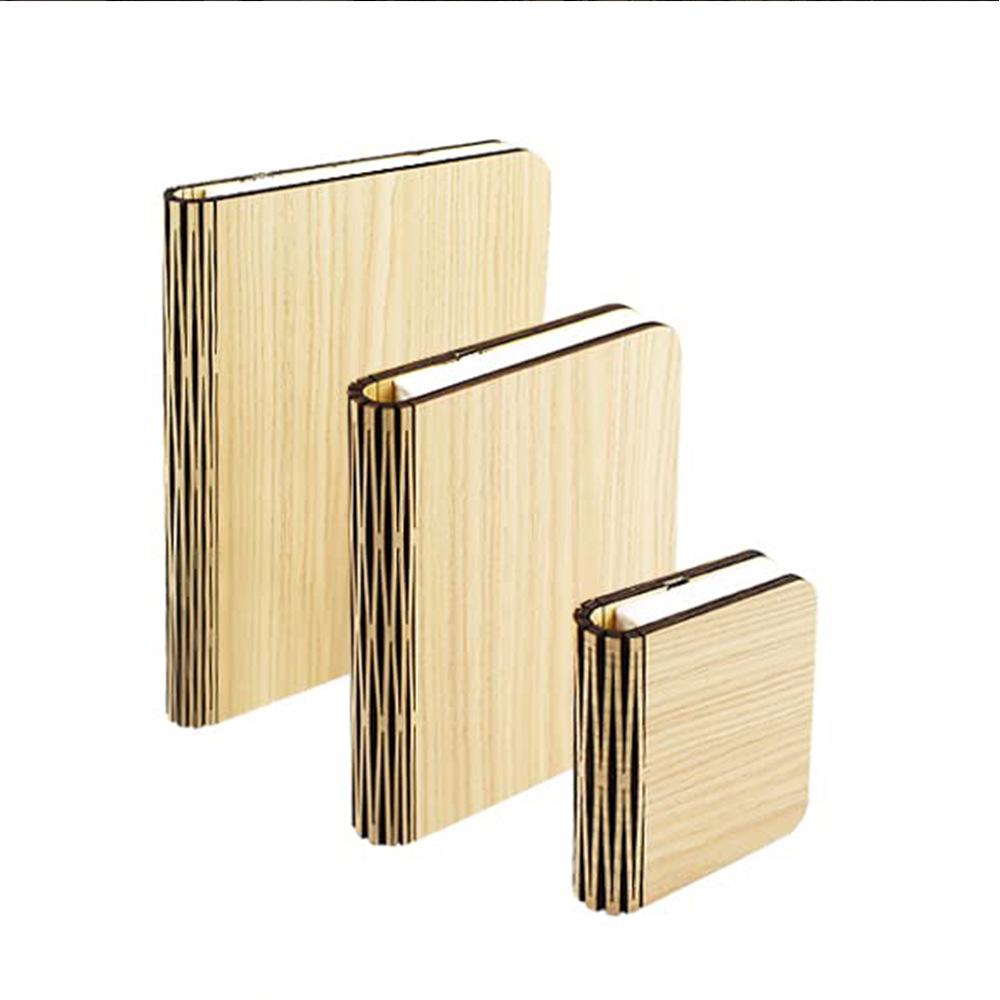 Foldable USB-Charged LED Wooden Book Lamp - Perfect Holiday Corporate Gift