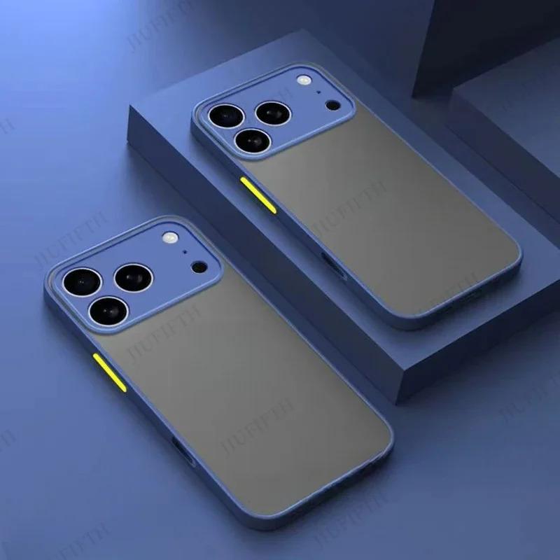 For iPhone 17 17ProMax Pro Max 17Air Air Cases For Apple 17Pro Silicone Back Cover New Armor Shockproof Matte Hard Case Carcase