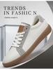 Zapatillas de Cuero Bajas para Hombre y Mujer - Estilo Coreano Casual Primavera/Otoño