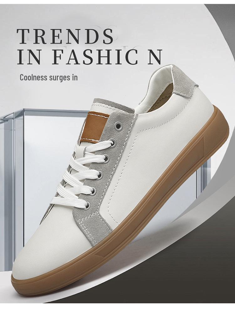 Zapatillas de Cuero Bajas para Hombre y Mujer - Estilo Coreano Casual Primavera/Otoño