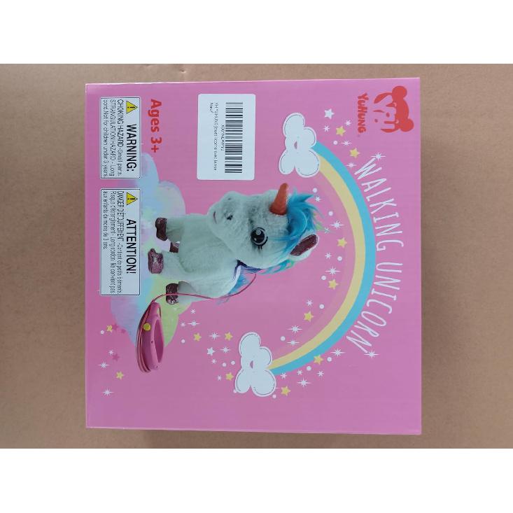 YH YUHUNG Walking Unicorn Toy with Remote Control Leash, Light-Up Horn, Electronic Pets Unicorn, Walking Pony Toys Horse, Unicorn Toys for Girls Age