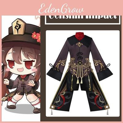 Costum Cosplay Hutao Genshin Impact Uniformă Stil Chinezesc Costum Drăguț Pentru Halloween