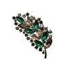 Luxury Retro Crystal Leaf Brooch: Versatile Colorful Fashion Accessory for Suits and Evening Dresses