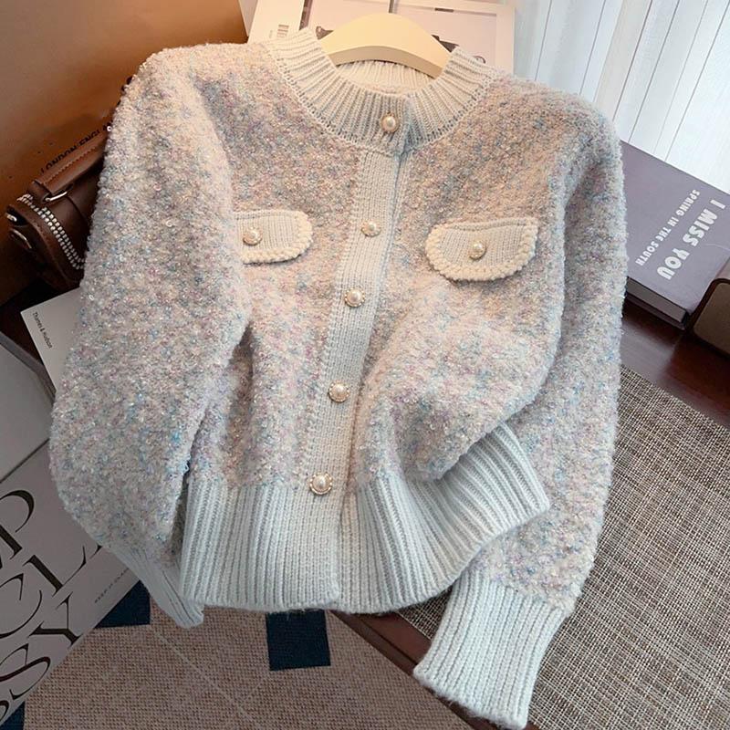 Sweaters Coat Cardigan for Women Autumn Winter Large Size Vintage Loose Long Sleeve Knit Cardigan Sweaters Jacket