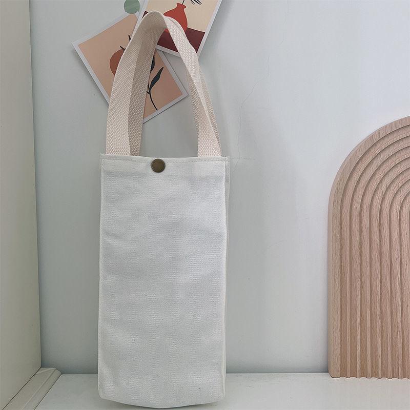 Color Canvas Water Bottle Holder Carry Bag Coffee Cup Storage Sleeve Cover Handbags Mobile Phone Umbrella Hand Bags Accessories