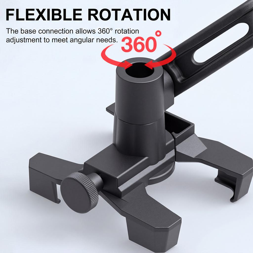 Motorcycle Phone Holder Aluminum Alloy Motorcycle Phone Mount 360 Degree Rotation Cell Phone Holder Fits All Phones 2.4-3.7inch