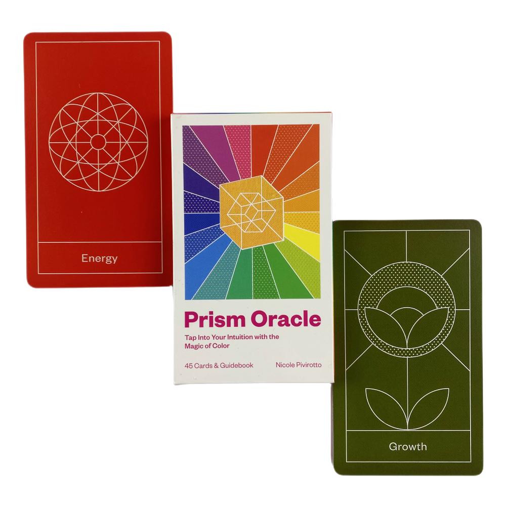 Prism Oracle Cards Fortune Telling Divination Deck English Vision Edition Tarot Board Playing Game for Party