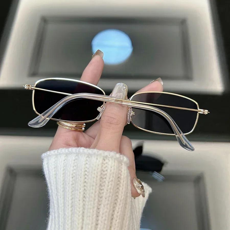 Casual Retro Cat Eye Sunglasses Women Men Vintage Square Female Male Glasses Small Frame Fashion