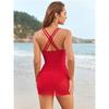 swimsuit skirt style mesh popular one-piece swimsuit
