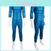 Stylish Blue Amazing Four Heroes Costume Jumpsuit Cosplay Outfit For All Genders