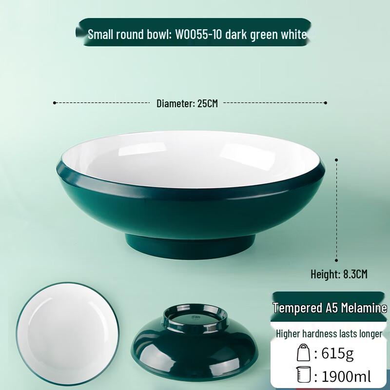 

Naijiang Imitation Porcelain Melamine Doucai Serving Bowl