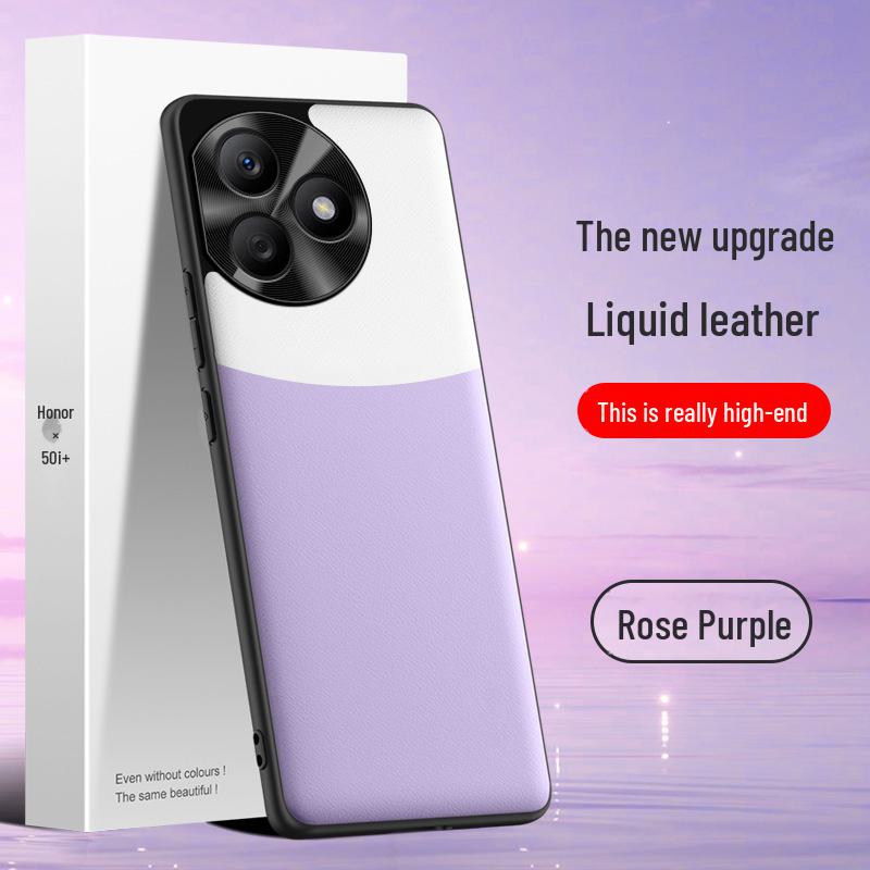 Premium Liquid Leather Protective Case for Honor X50i+ - Anti-Fall & Anti-Fouling Cover