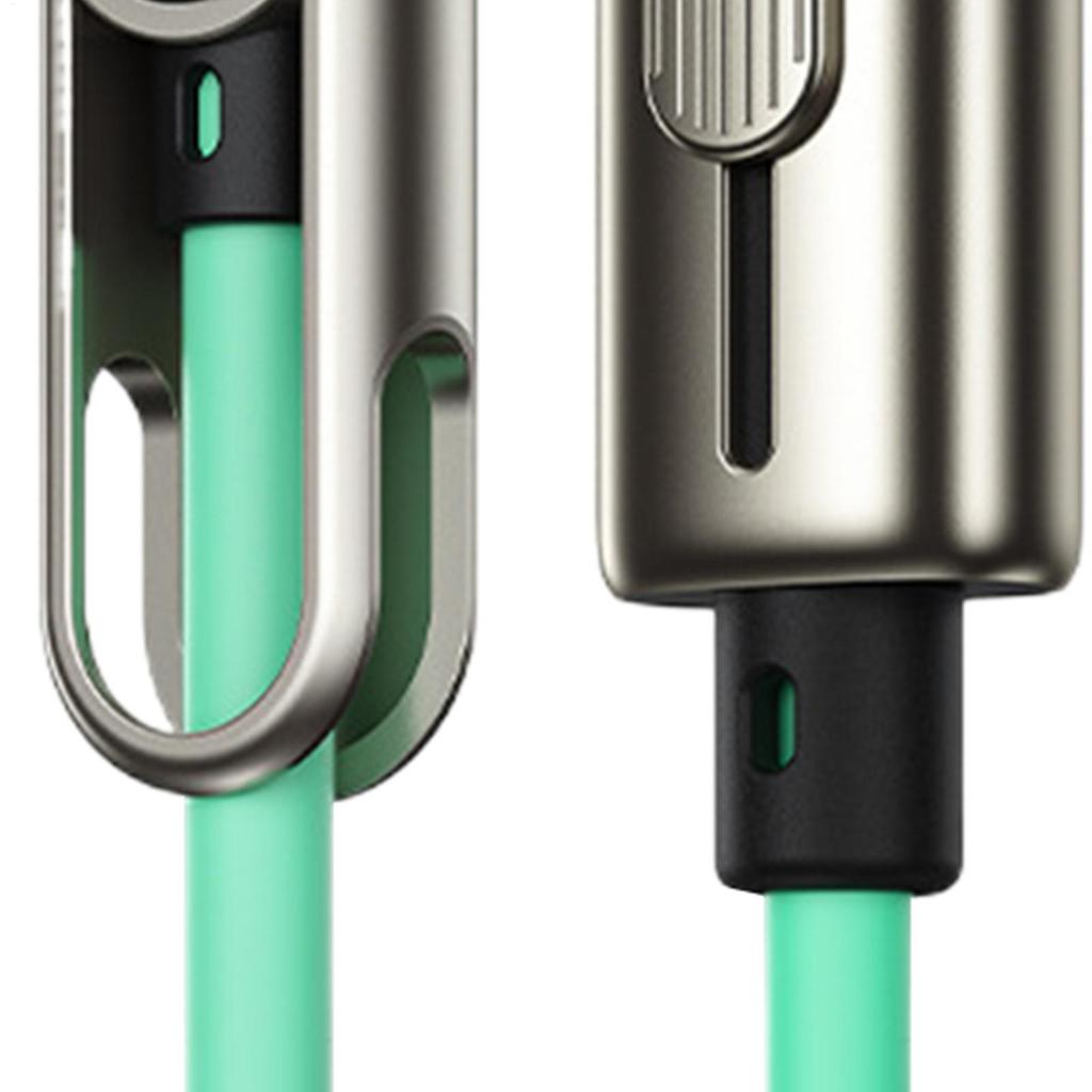 240W Fast Charging Cable With Hide Bracket USB-A/C To Type-C Dual-head Charging Cable Side-mounted Phone Charging Cable