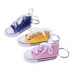 Mini canvas small shoes fashion bicycle motorcycle foot support small board shoes pendant simulation shoe keychain
