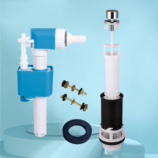 High quality Water Saving Side Entry Fill inlet Valve Toilet Tank Cistern Fitting Flush Mechanism for two piece Toilet белый