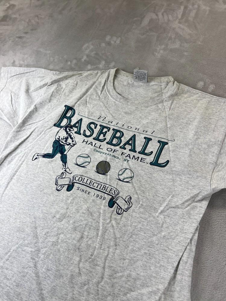 Vintage 90#039s National Baseball Hall of Fame TShirt Size L Made in USA MLB XXL