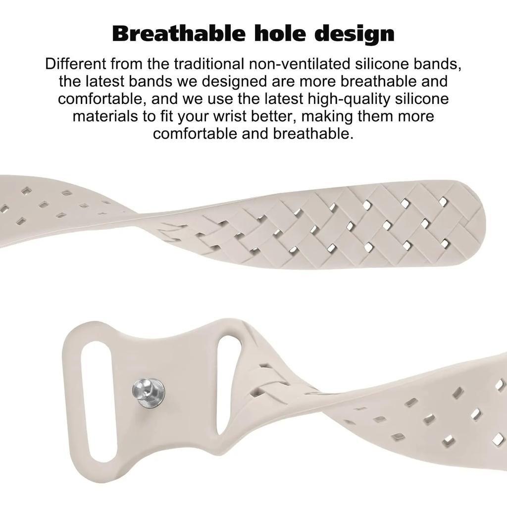 Sport Braided Silicone Strap For Apple Watch Band 44mm 40mm 45mm 49mm 46mm Breathable Bracelet Iwatch Series 10 9 7 8 Se Ultra 2