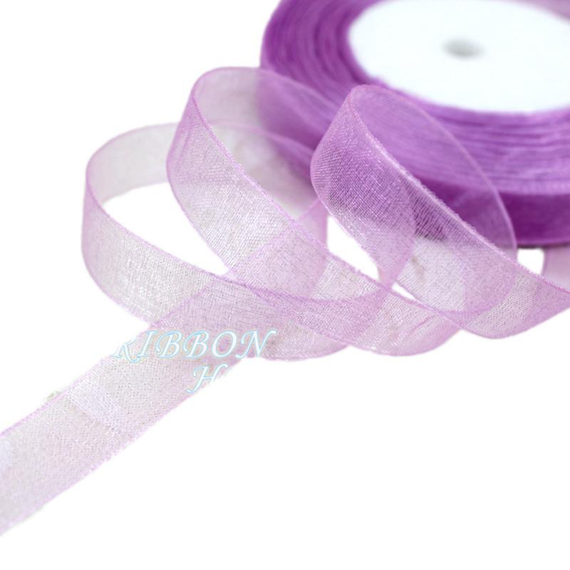 (50 yards/roll) 12mm organza ribbons wholesale gift wrapping decoration Christmas ribbons