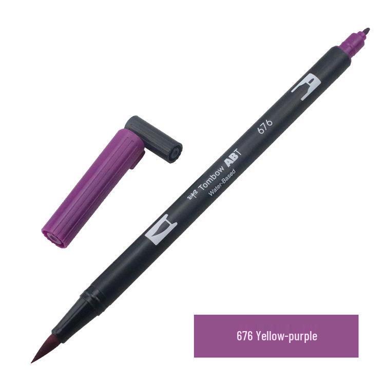 Tombow ABT Warm Color Double-Ended Watercolor Brush Pen for Students