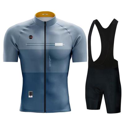 Gobikful Cycling Jersey Set Short Sleeve Shirt Bicycle Clothing 2026 Summer Men Blue MTB Maillot Ciclismo Bike Bib Shorts Set