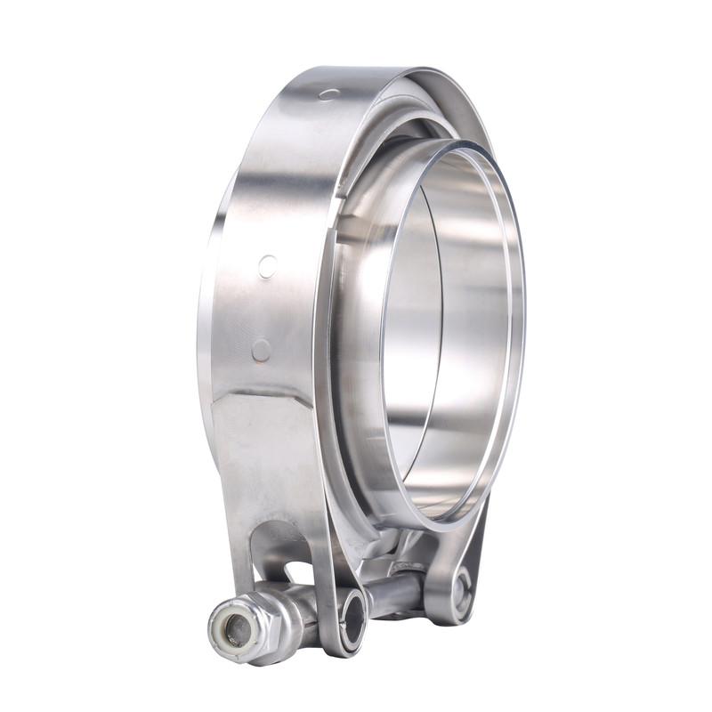 304 Stainless Steel V Band Clamp  2" 2.5" 3 Inch 51 63 76 mm Turbo Exhaust Pipe Vband Clamp Male Female Flange V Clamp Kits