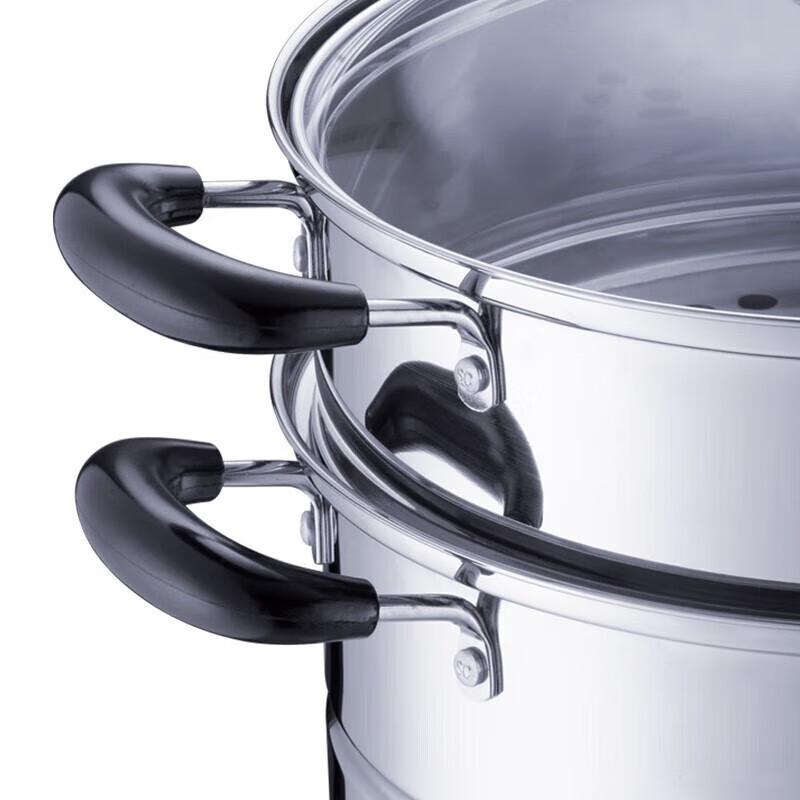SUPOR 26cm 304 Stainless Steel Double-Layer Steamer Pot
