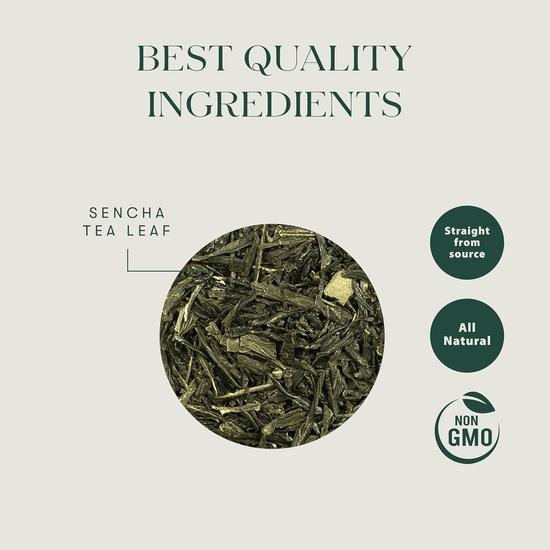 Luxmi Estates Japonský zelený čaj Sencha | Autentická japonská Sencha | Jemný, bohatý a osvěžující prémiový čaj, 50 gramů | Zlepšuje metabolismus