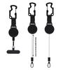 Retractable AntiTheft Phone Holder Coated Steel Cable Phone Mount For Secure Phone Attachments In Travel And Sports