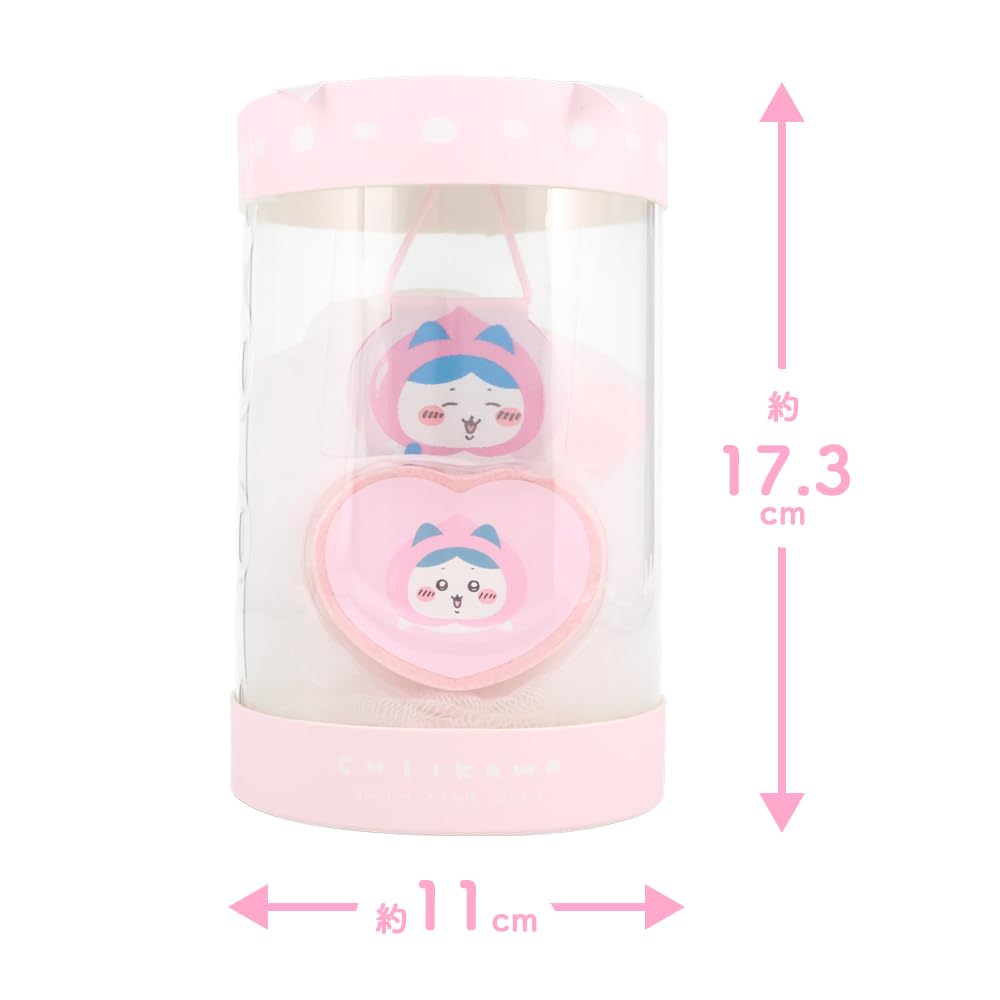 Chiikawa Bathtime Gift Bath Sponge Bath Fizz Peach Series Bath Additive Shobido Original Design Peach Set & - - (Hachiware/White Scent)