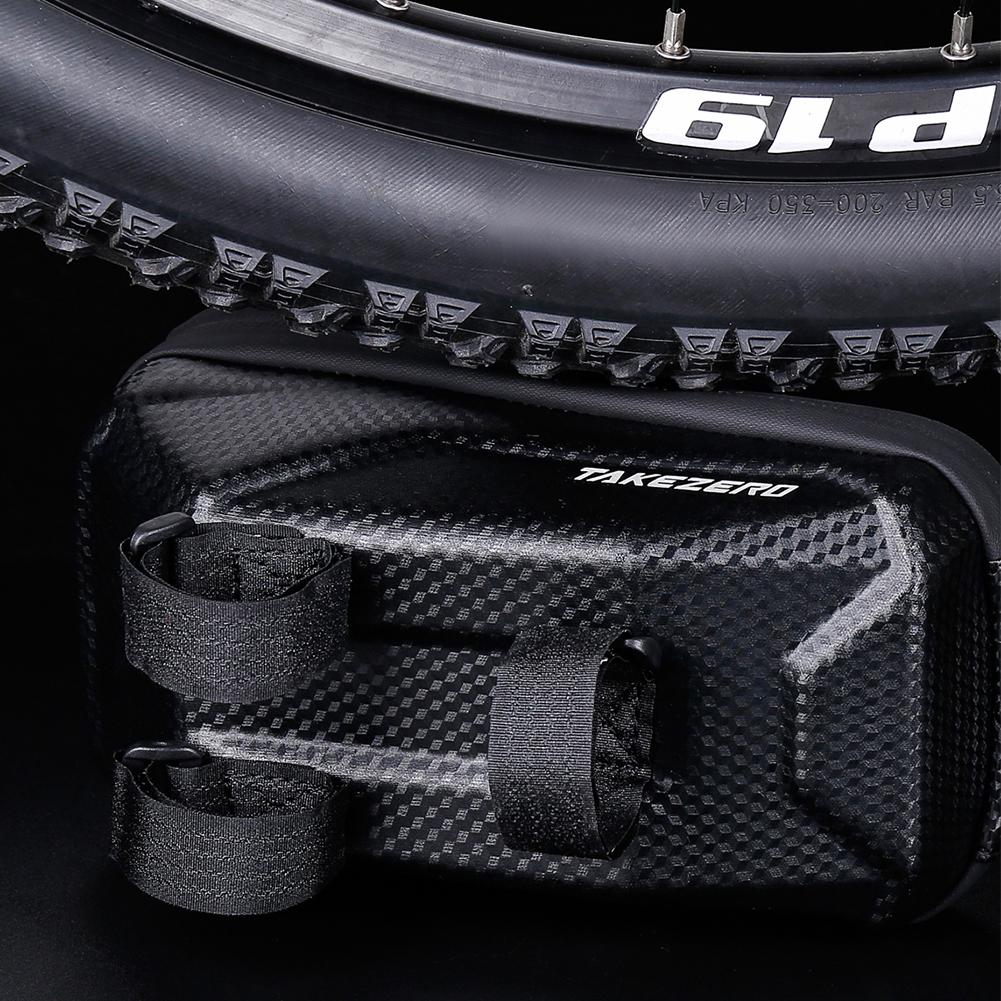 1L Bike Phone Holder Waterproof Sun Visor Bike Frame Bag Support Touch Screen Bicycle Upper Tube Bag for Smart Phones 4.7-6.8in