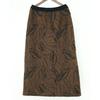 Women Vintage Jacquard Skirts Spring Elastic Waist Print Floral Chinese Style Belt Female A-line Skirts
