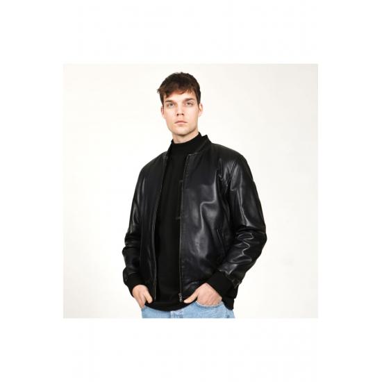 Mens Coat Fitkole Plus Size Genuine Leather Men's Coat 5xl 6xl