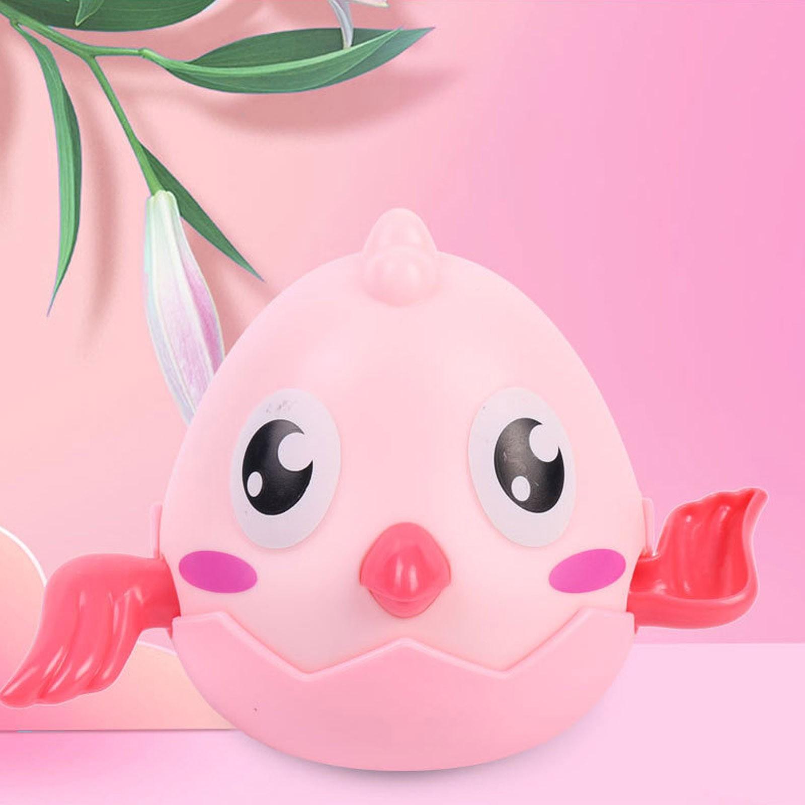 

(H0826)Мила мультяшна тварина Курча Класична дитяча водна іграшка Дитяча плавальна курча Заводний дитячий пляж іграшки для ванни One Size рожевий