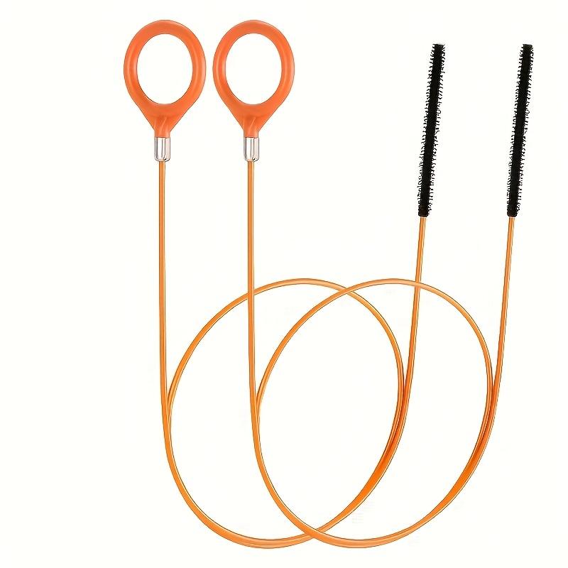 1/2/3pcs Stainless Steel Drain Snake Hook with Nylon Coated Flexible Gooseneck - Manual Bathroom Sink, Bathtub & Shower Drain Clog Remover Tool