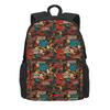 Schwarz-Weiß Graffiti Rucksack Abstraktes Symbol Neuheit Rucksäcke Damen Herren Universität Langlebig Schulrucksäcke Design Rucksack