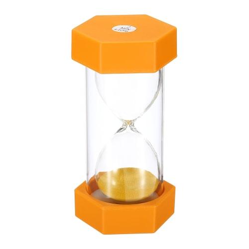 

PATIKIL 2-Minute Hourglass, Hexagonal Small Hourglass with Resin Cover, Countdown Hourglass for Games, Kitchen, Party Favors, DIY Decorations (Orange)