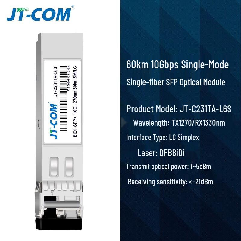 

JT-COM 10G SFP+ Bidirectional Optical Transceiver