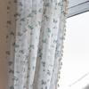 Curtains Finished Lilac Lace Hollow Cotton Printed Tassel Floating Curtains Small Windows Kitchen Balcony Blackout Curtains