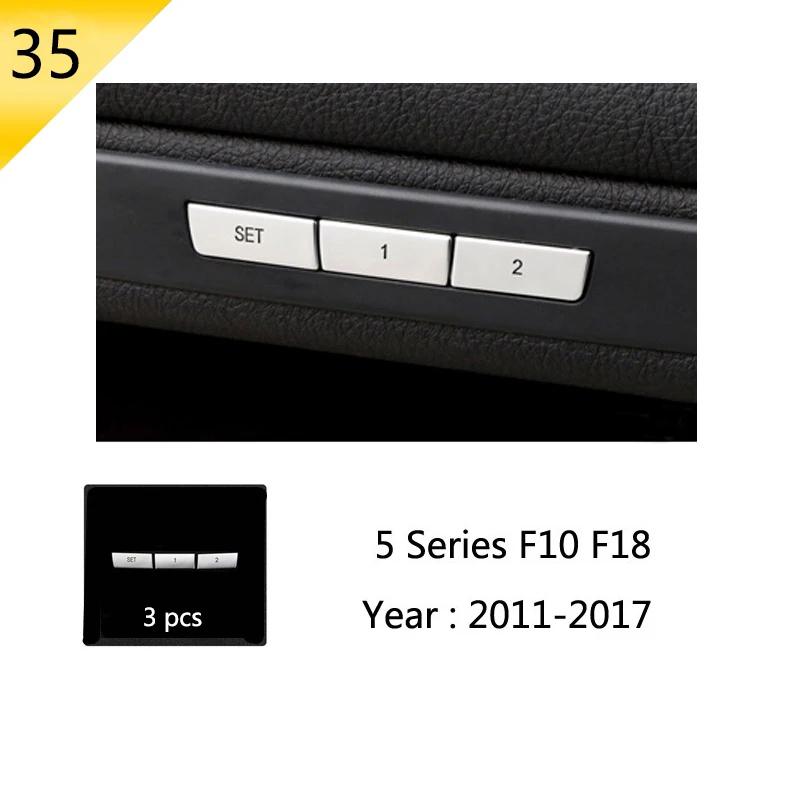 For BMW 5 Series F10 F18 Interior Door Window Switch Button Cover Trim Car Styling Modified Door Button Trim Auto Accessories