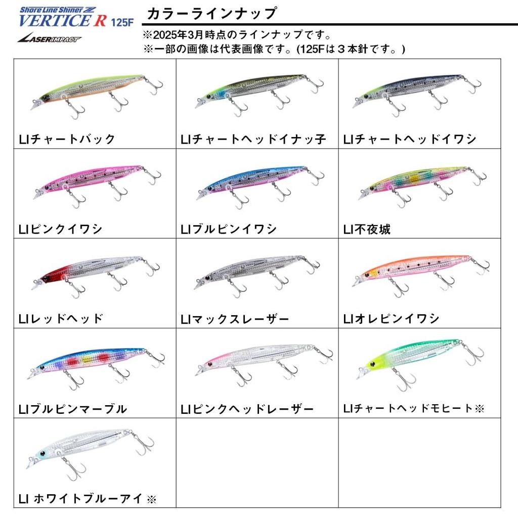 Daiwa Seabass Lure Shoreline Shiner Z Vertis R Laser Impact 125F LI Pink Head Laser