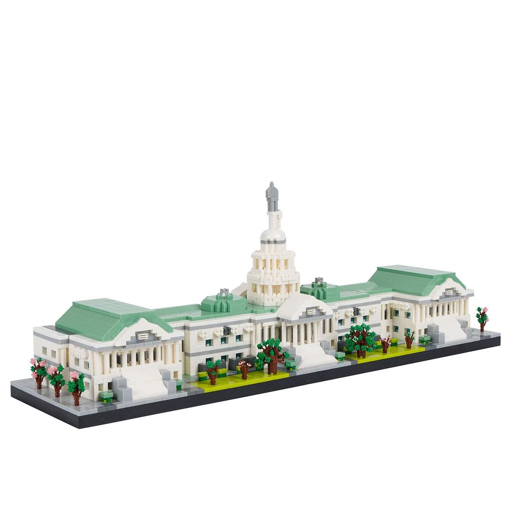 LULUFUN Mini Blocks United States Capitol Building Toy, Micro-Puzzle, Building Blocks, Hobby, for Adults and Kids, United States Capitol, Birthday,