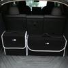 Auto Kofferraum Aufbewahrungstasche Leder Camping Box Faltbar Auto Emblem Organizer Zubehör für BMW M Performance E36 E60 E90 E46 M5